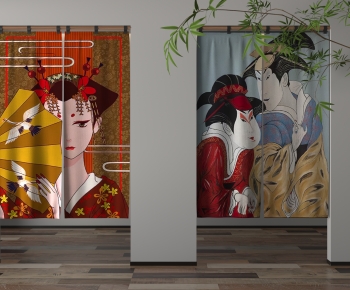 Japanese Style Door Curtain-ID:848436124