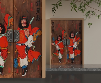 Chinese Style Double Door-ID:316474919