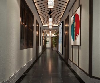 New Chinese Style Office Aisle-ID:754445088