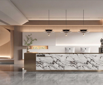 Modern Office Reception Desk-ID:816428907