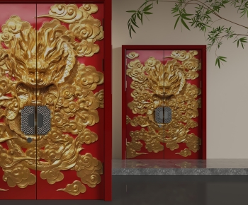 Chinese Style Double Door-ID:621468071