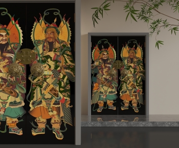 Chinese Style Double Door-ID:376508006