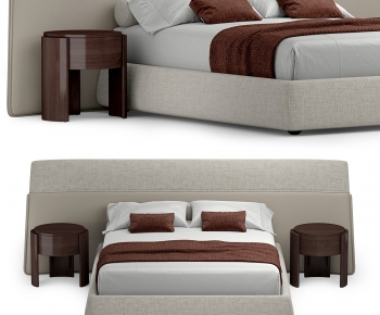Modern Double Bed-ID:766848098