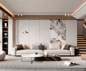 Modern A Living Room-ID:689795979