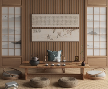 New Chinese Style Tea Tables And Chairs-ID:499420263