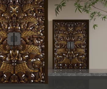 Chinese Style Double Door-ID:737471109