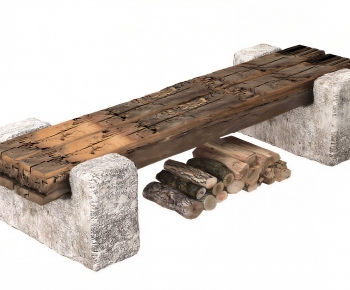 Wabi-sabi Style Bench-ID:588729476