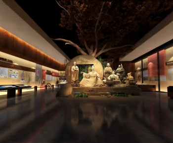 Chinese Style Exhibition Hall-ID:998613129