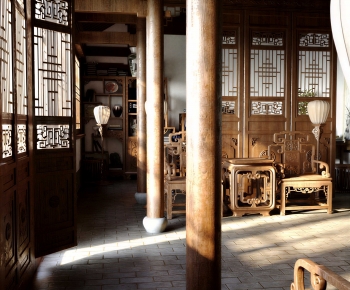 Chinese Style A Living Room-ID:609719044