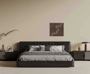 Modern Double Bed-ID:830581221