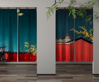 Japanese Style Door Curtain-ID:682960039
