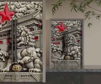 Chinese Style Double Door-ID:315793992