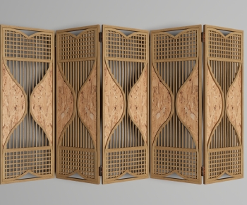 New Chinese Style Wooden Screen Partition-ID:710458991