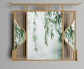 New Chinese Style Wooden Screen Partition-ID:886806968