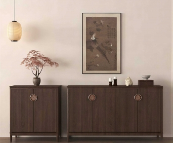New Chinese Style Side Cabinet-ID:994689566