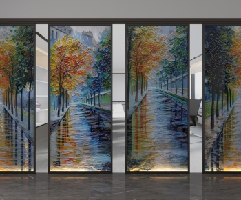 Modern Glass Screen Partition-ID:874171027