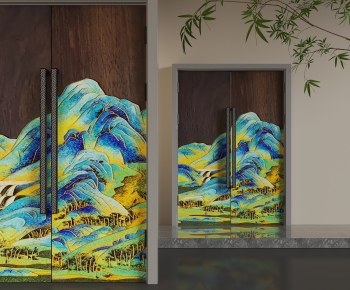 Chinese Style Double Door-ID:598639977