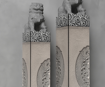 New Chinese Style Column-ID:334630975