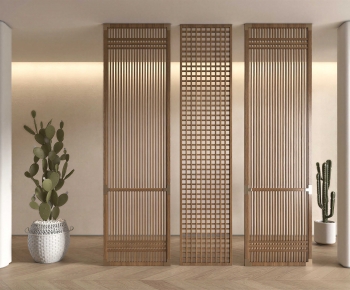 New Chinese Style Wooden Screen Partition-ID:957511901