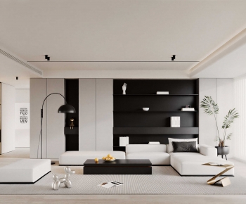 Modern A Living Room-ID:598865039