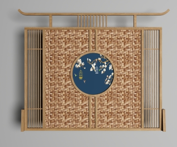 New Chinese Style Wooden Screen Partition-ID:929485088