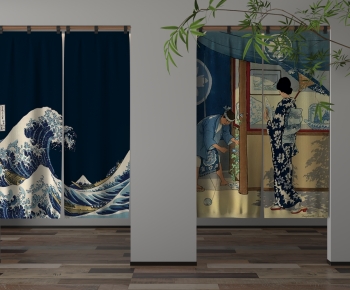 Japanese Style Door Curtain-ID:538420926