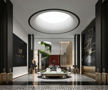 现代售楼处沙盘区-3025374