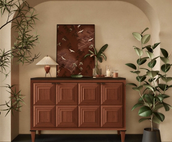 New Chinese Style Entrance Cabinet-ID:297534942