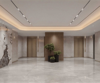 Modern Office Elevator Hall-ID:438441045