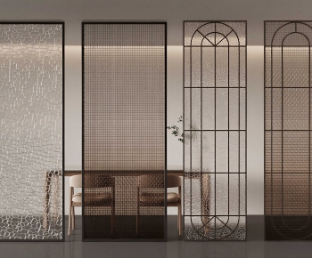 French Style Glass Screen Partition-ID:258645068