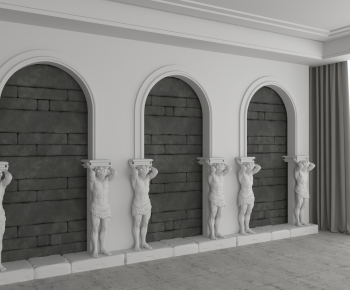 European Style TV Wall-ID:690129045