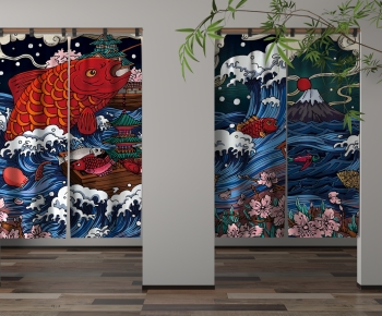 Japanese Style Door Curtain-ID:189965012