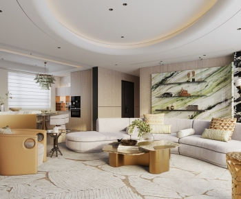 Modern A Living Room-ID:459772115