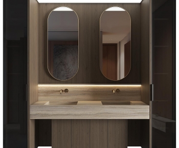 Modern Bathroom Cabinet-ID:375324964