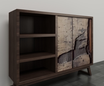 Wabi-sabi Style Side Cabinet-ID:595750859