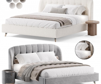 Modern Double Bed-ID:941462994