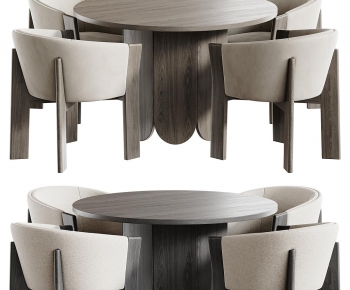 Modern Dining Table And Chairs-ID:550538067