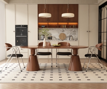 French Style Dining Table And Chairs-ID:589370017