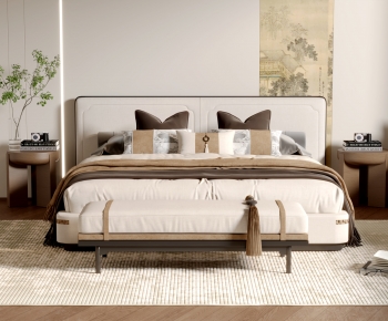 New Chinese Style Double Bed-ID:647178894
