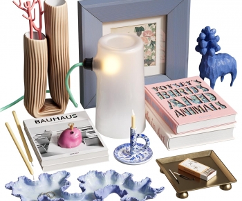 现代书籍装饰摆件组合-3028026