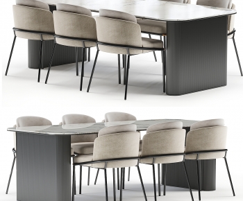Modern Dining Table And Chairs-ID:688889985