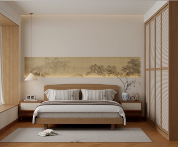 New Chinese Style Bedroom-ID:292042978
