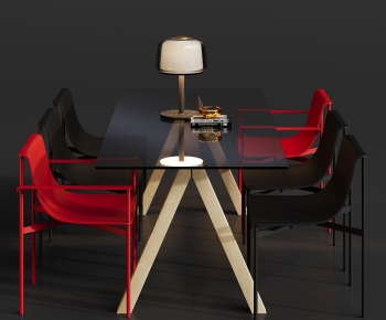 Modern Dining Table And Chairs-ID:878602986