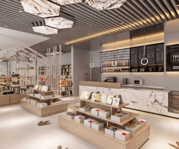 Modern Bookstore Book Bar-ID:496330025