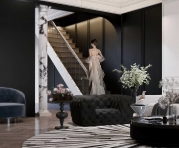 Modern A Living Room-ID:340261942