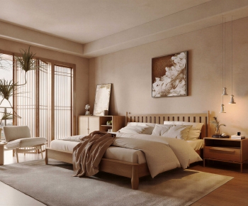 Wabi-sabi Style Bedroom-ID:249655963