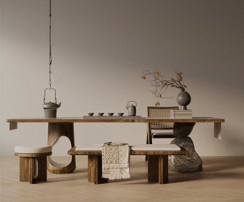 New Chinese Style Tea Tables And Chairs-ID:786302093