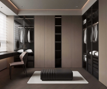 Modern Clothes Storage Area-ID:678205978