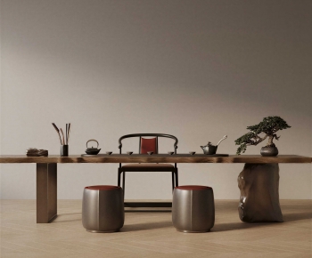 New Chinese Style Tea Tables And Chairs-ID:150254963