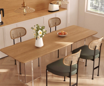 Modern Dining Table And Chairs-ID:529398959